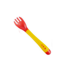 Baby Temperature Safety Silicone Sensing Spoon and Fork,