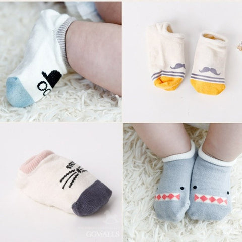 Cartoon Cotton anti slip socks