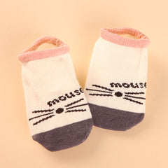 Cartoon Cotton anti slip socks