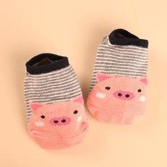 Cartoon Cotton anti slip socks