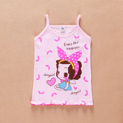 1-5yrs Girl's Cartoon Sling T-Shirt